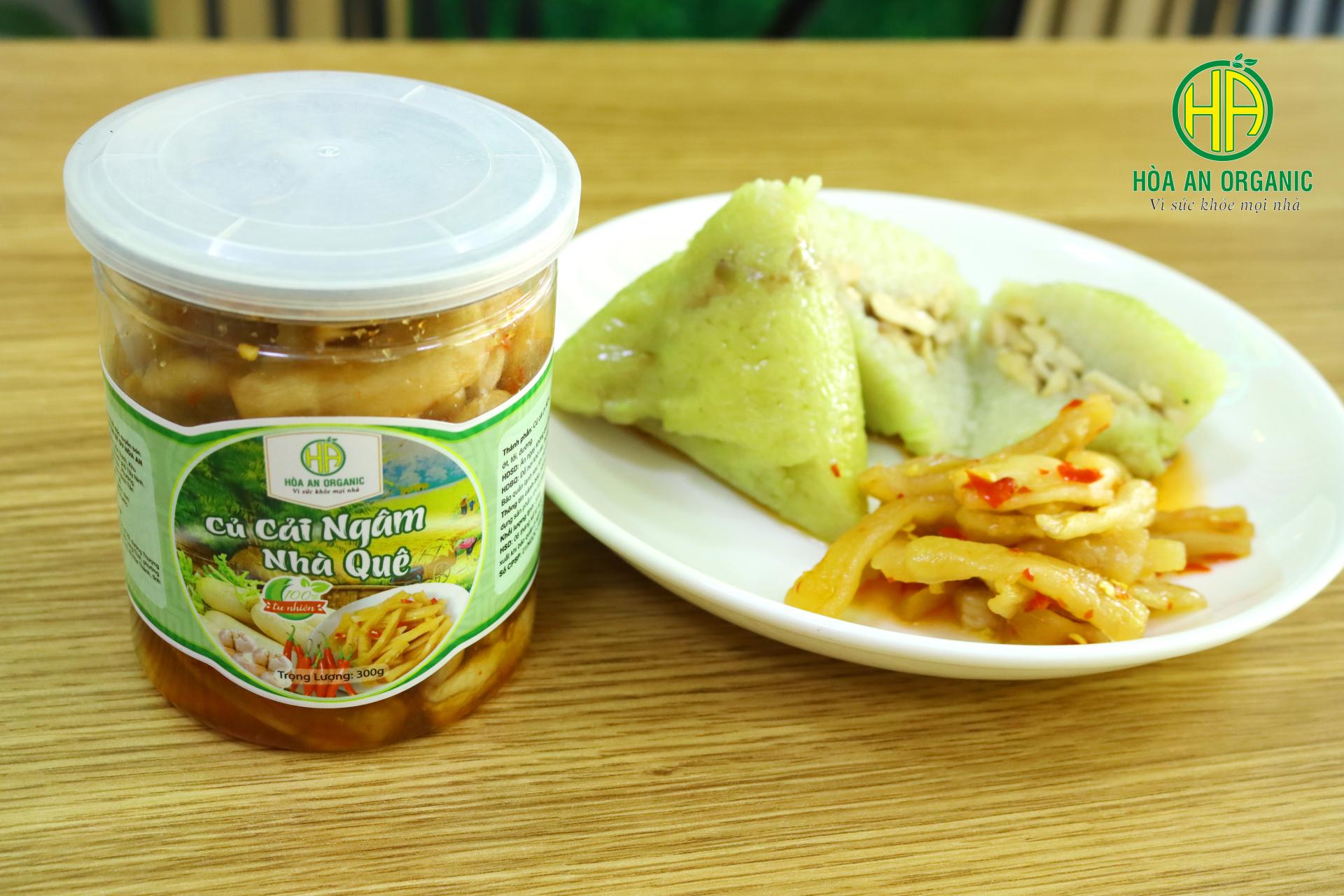 Củ cải ngâm nhà quê Hòa An Organic
