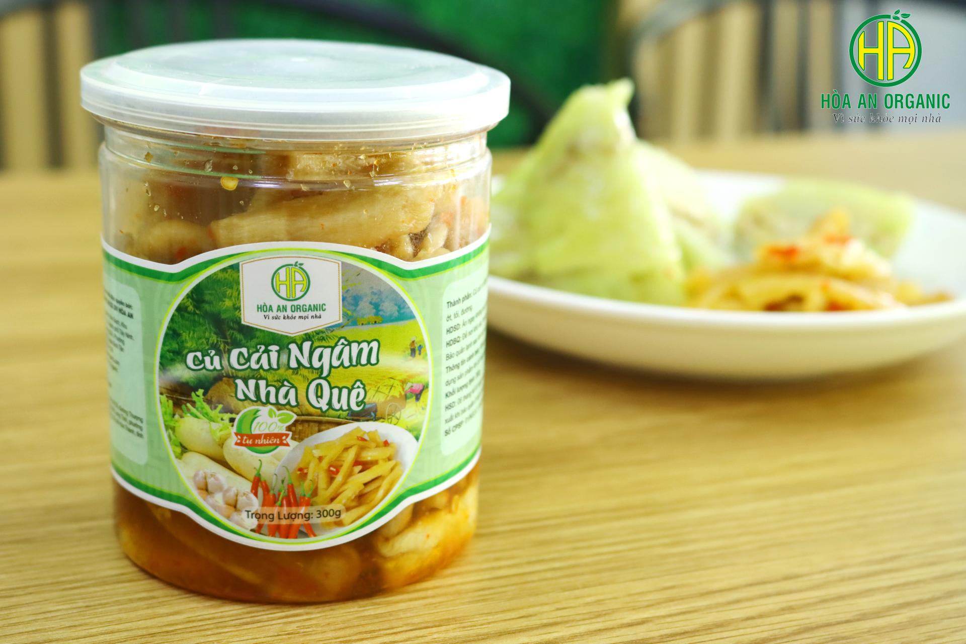 Củ cải ngâm nhà quê Hòa An Organic