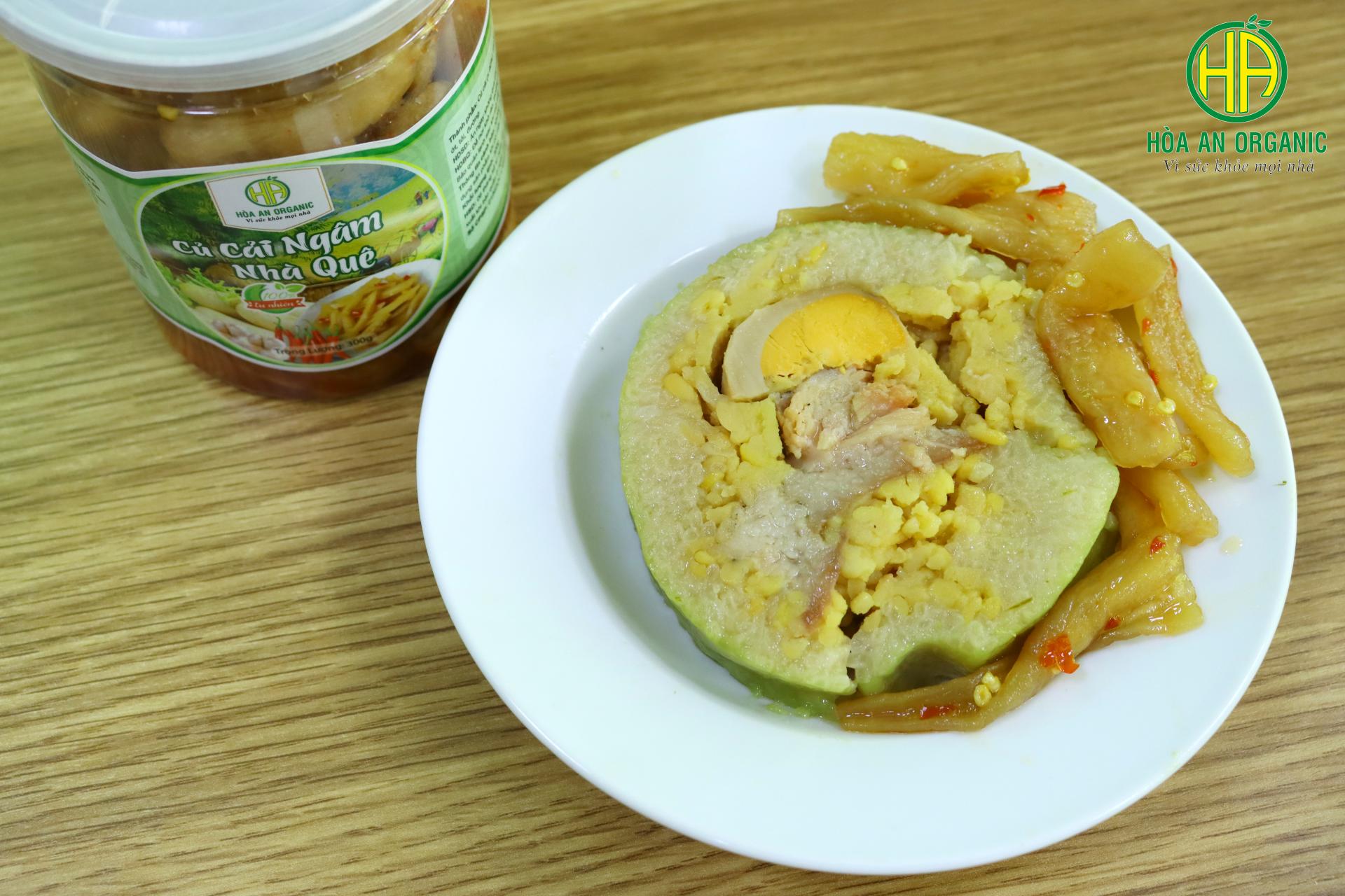 Củ cải ngâm nhà quê Hòa An Organic