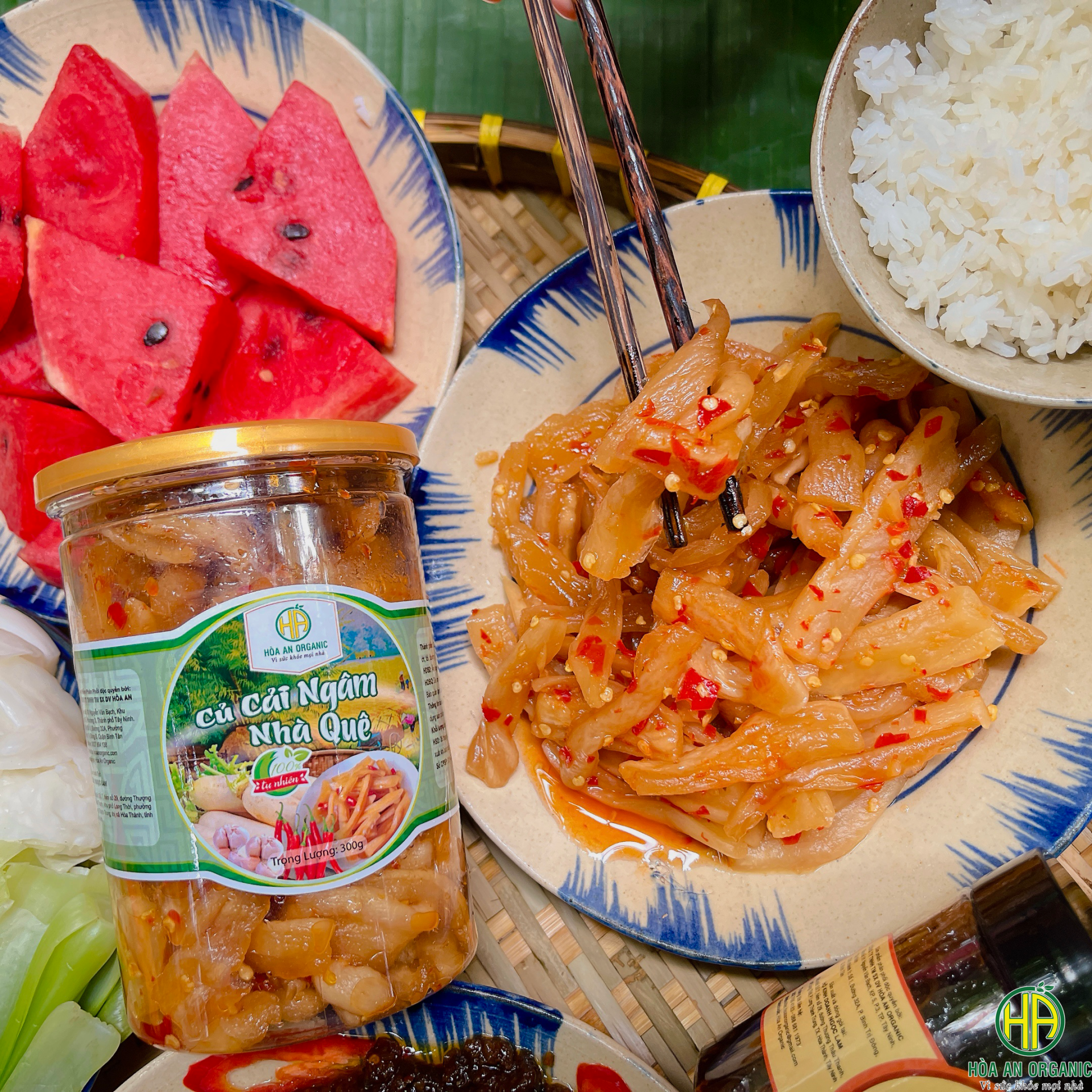 CỦ CẢI NGÂM NHÀ QUÊ HÒA AN ORGANIC
