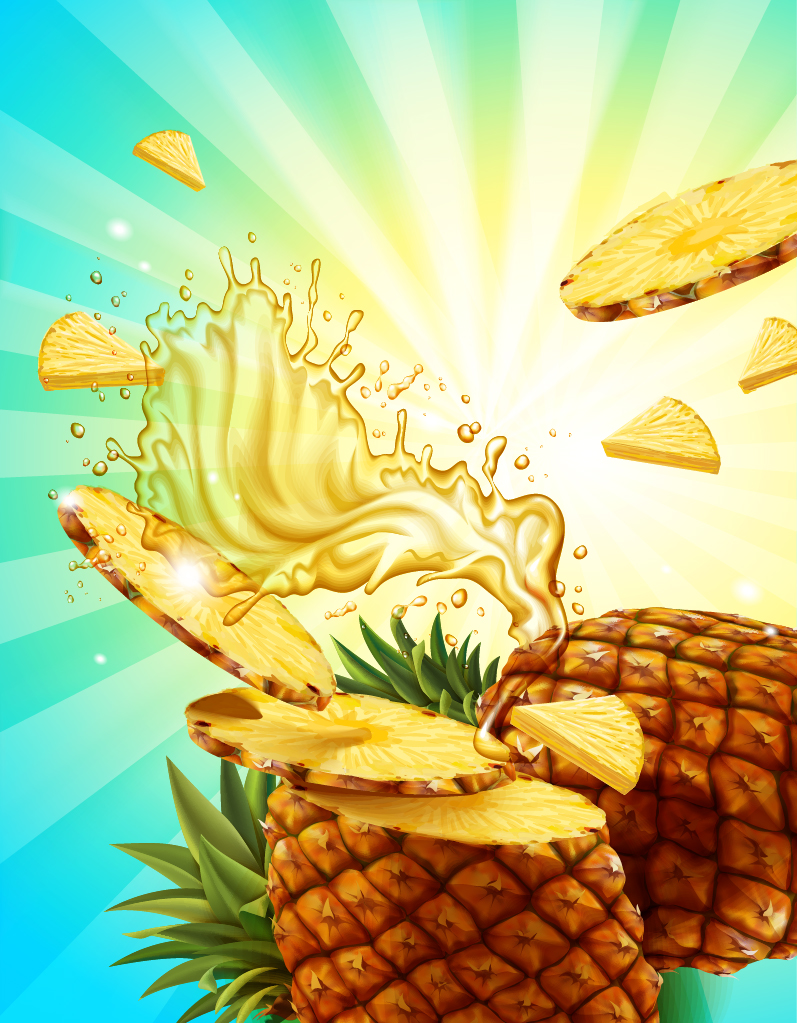 Sinh tố dứa thơm Hòa An Organic